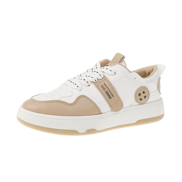 Dame moderigtige sneakers med trendy dobbelt-snørning og anatomisk formet fodseng Stilla