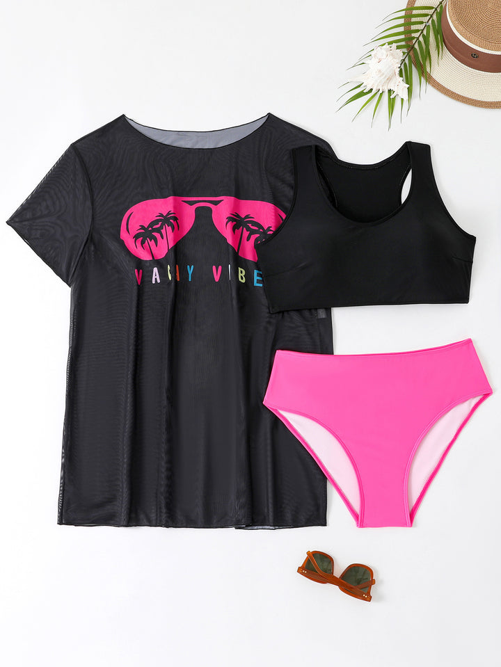 Damer Sporty bikini-sæt med let top og moderne design Skovae