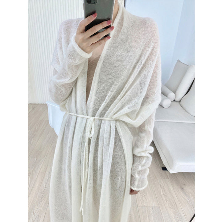 Lettere dame-kimono-kjole med bælte Stilla