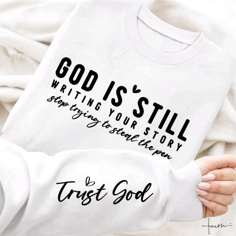 Kvinders sweater med inspirerende print og afslappet snit Stilla