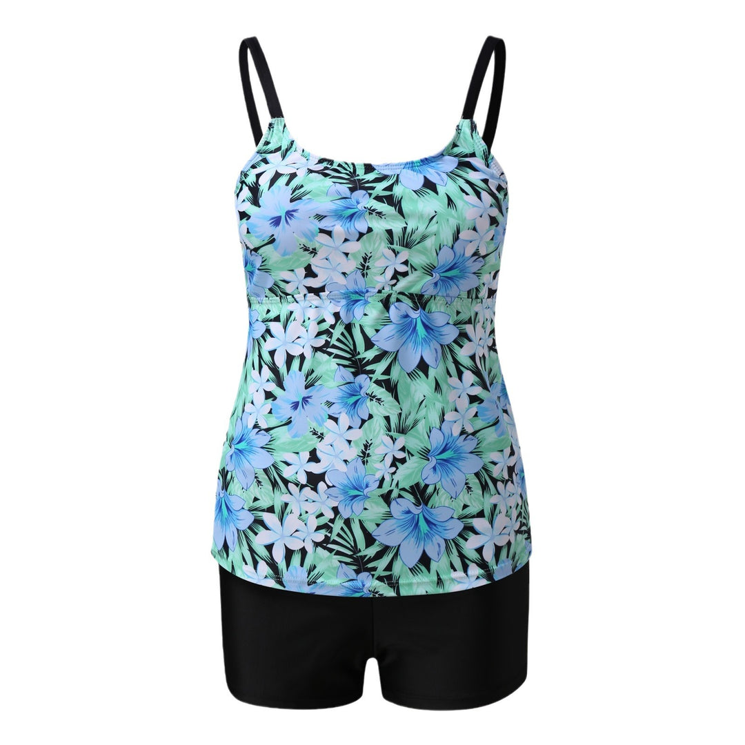 Dame Tankini-sæt med flydende top og behagelige shorts Stilla