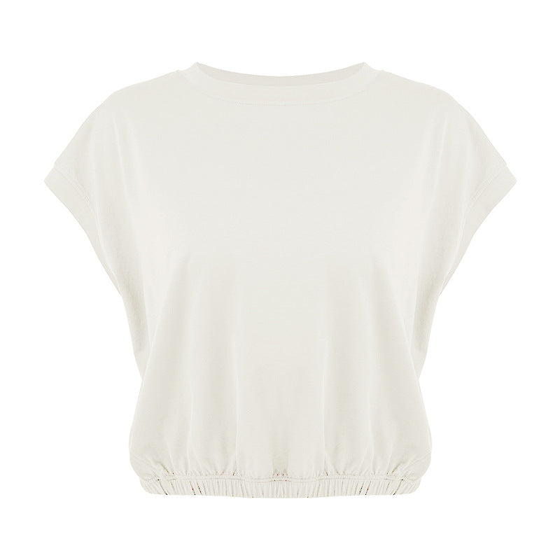 Dame afslappet T-shirt med gummizug Stilla