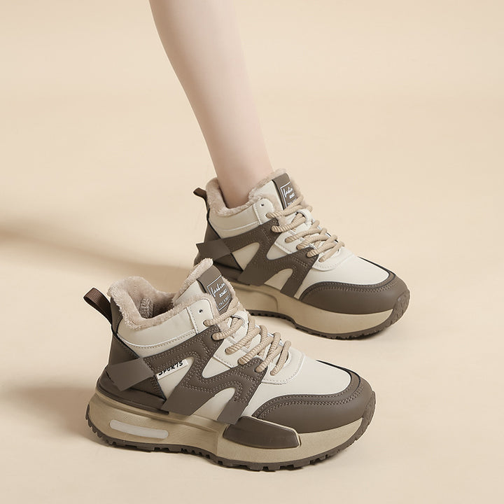 Dame Sporty High-Top Sneakers med varmt foer og skridsikker sål Stilla