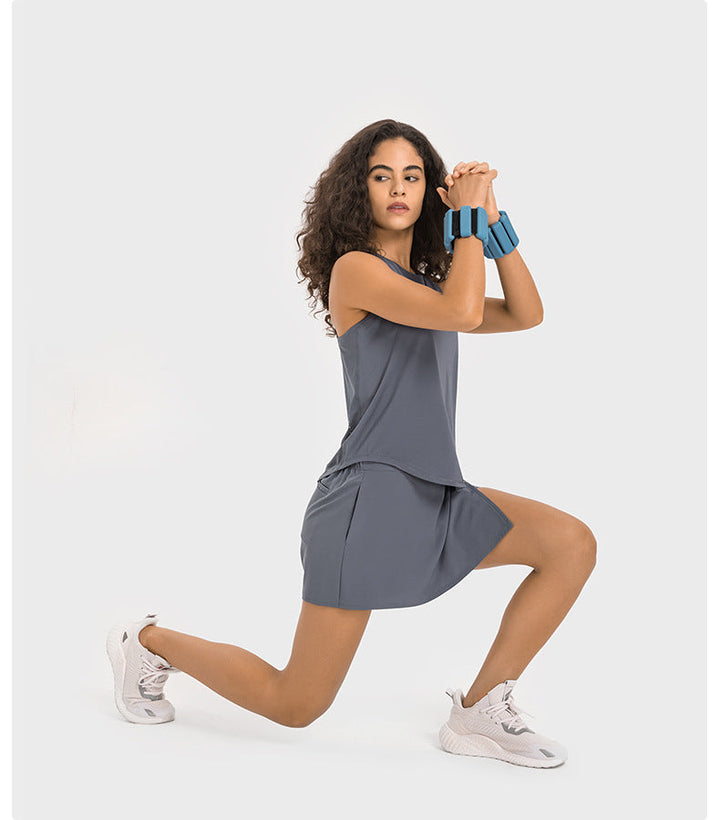 Stilla | Fugtabsende Hurtigtørrende Yoga Skort Med Multifunktionelt Lomme Design