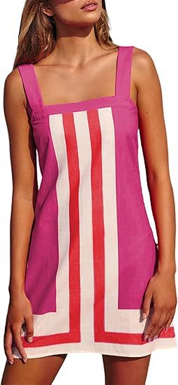 Femme Stilfuld Geometrisk Shift-Kjole Stilla