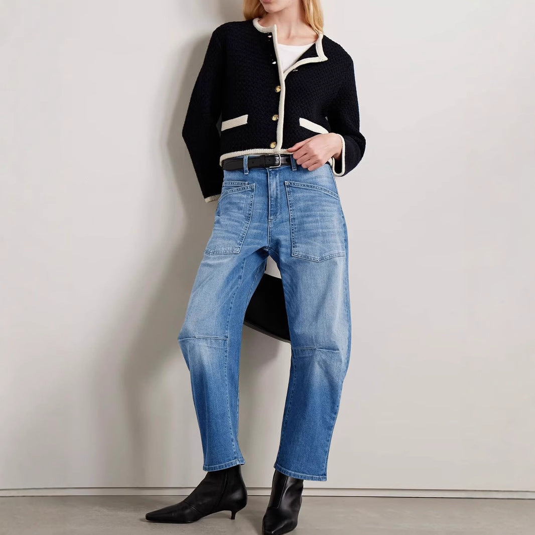 Dame Baggy-jeans i afslappet workwear-stil Stilla