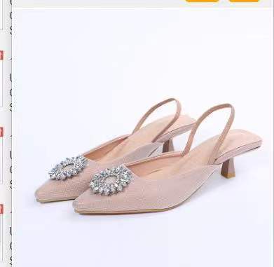Damer Slingback Ballerinas med funklende strass-applikationer Stilla