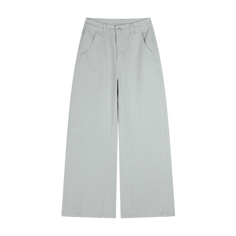 Dame bredskårne cargo-jeans med sidelommer Stilla