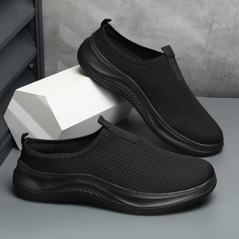 Unisex nan lette netstof slip-on sneakers med åndbart overmateriale, dempende EVA-mellemsål og skridsikre profil såler Skovae