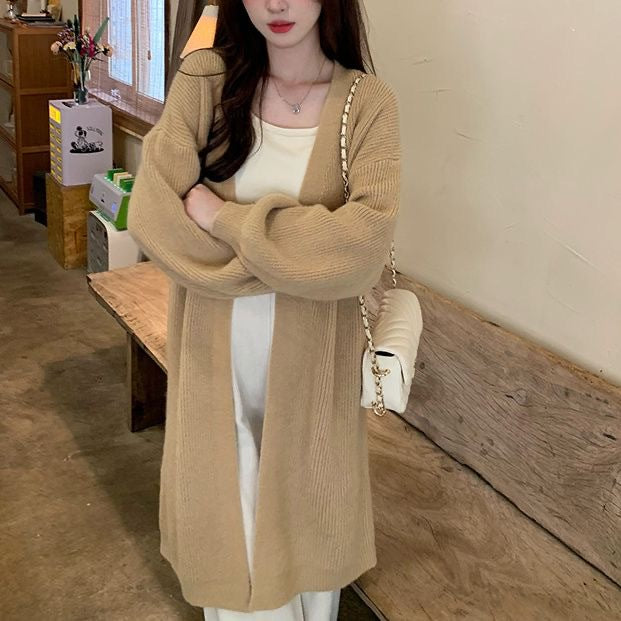 Kvinders løs pasform cardigan med generøse revers Stilla