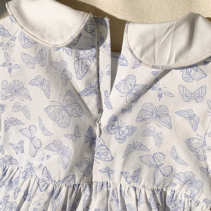 Pige Smocked Sommerfugletryk Kjole Stilla
