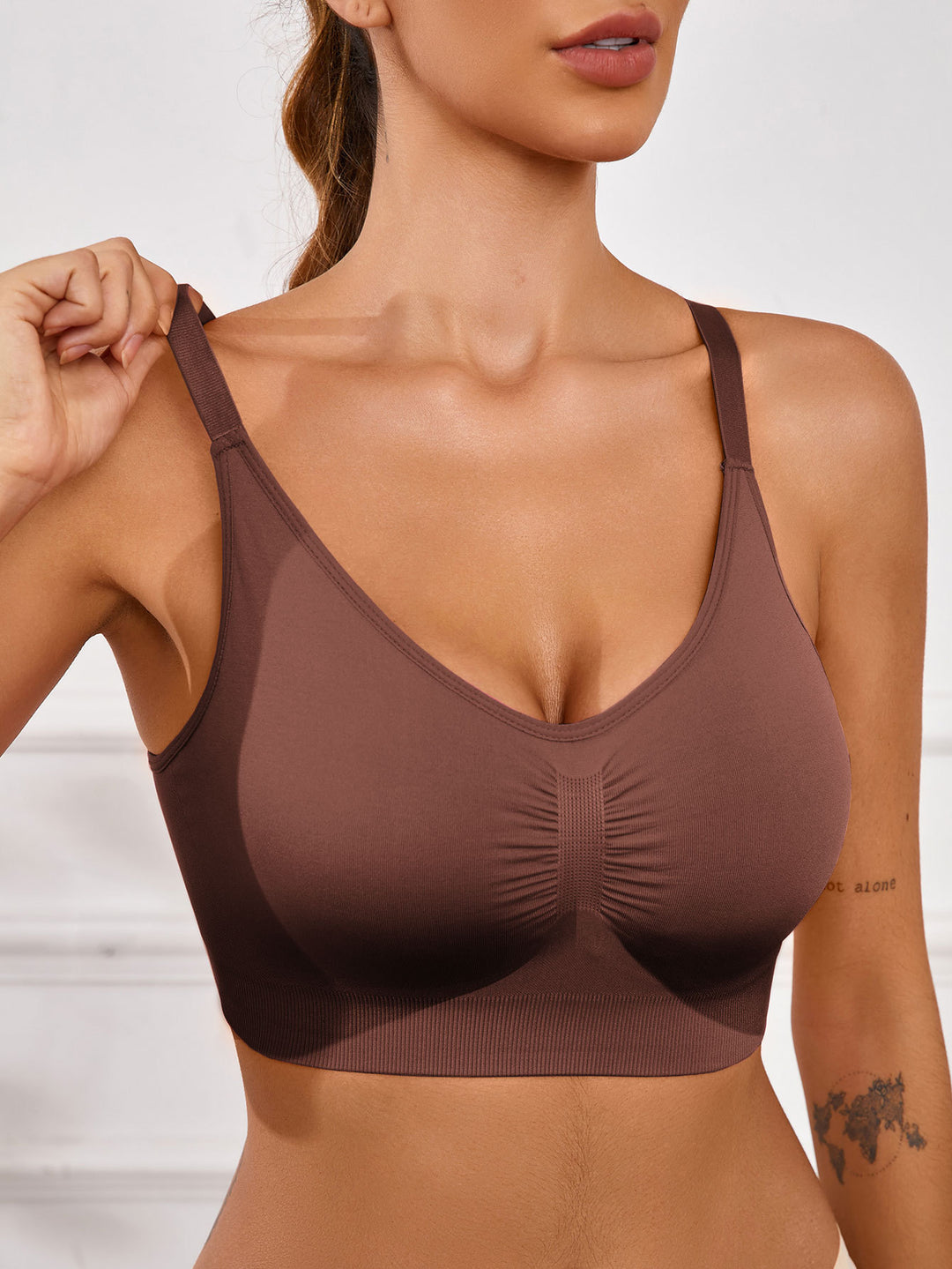 Dame Sporty Bralette-Sport-BH med behagelig pasform og elastiske stropper Stilla