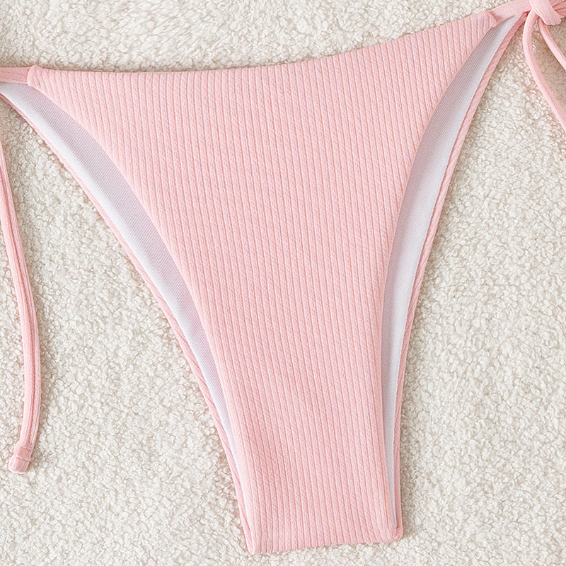Dame Triangel-Bikini med justerbare stropper og raffinerede detaljer Skovae