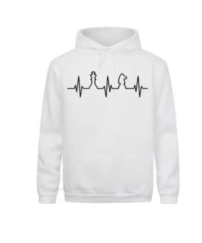 Kvinders Hoodie med Kreativt Skakmotiv Skovae