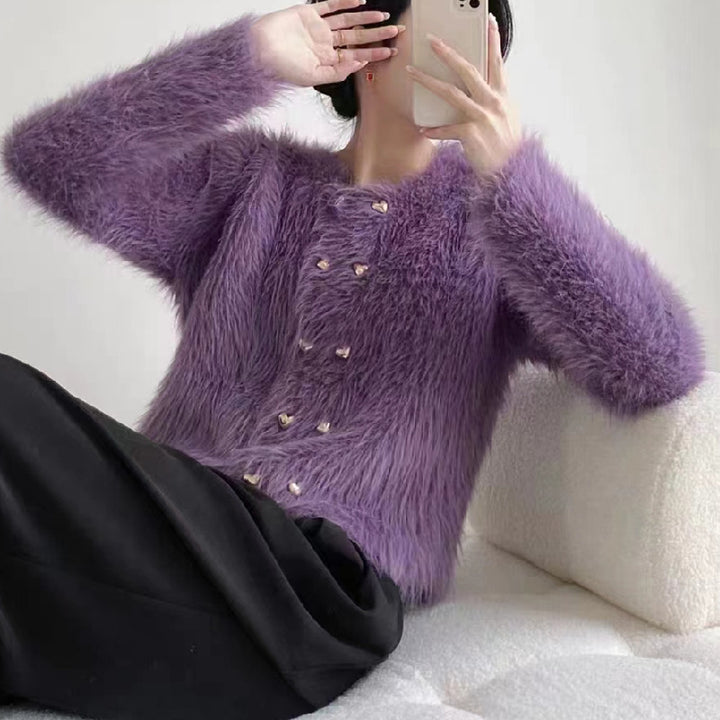 Kvinder's Lækre Cardigan med Gyldne Knapdetaljer Stilla
