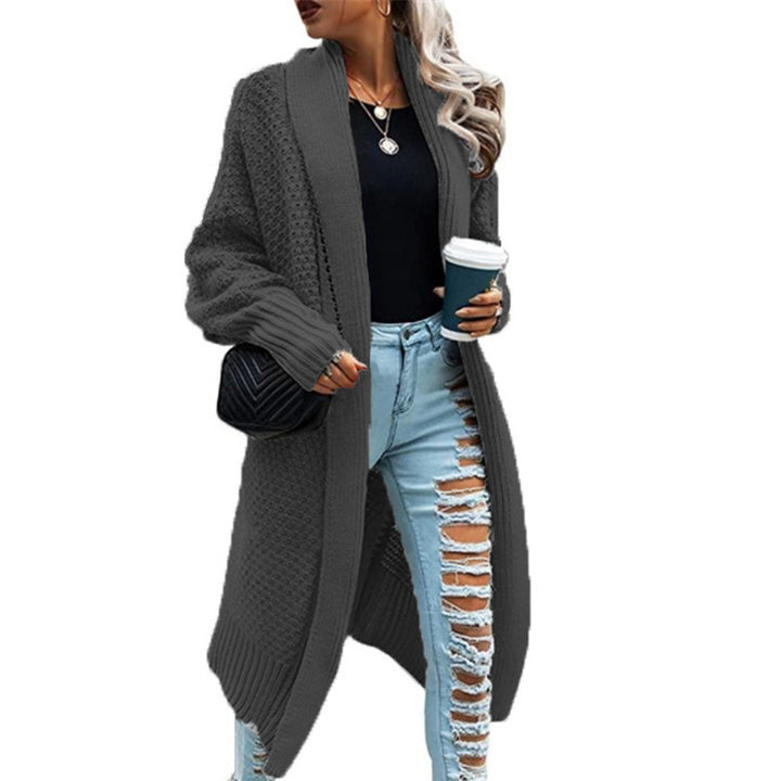 Kvindernes Chunky Strik Cardigan med Casual Fit og Elegant Stitch Struktur Stilla