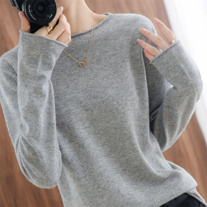Kvinders bløde V-hals sweater Stilla