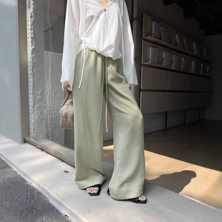 Dame bred Culotte med elastisk talje og flydende stof Stilla
