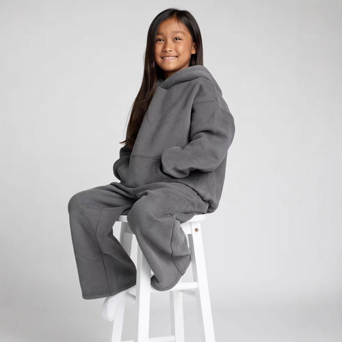 Kvinders oversized hoodie jumpsuit lavet af blødt fleece Skovae