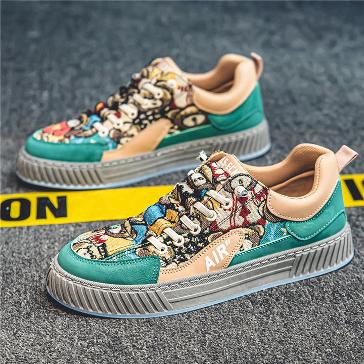 Femme Kunstneriske Mønstrede Lifestyle Sneakers Stilla