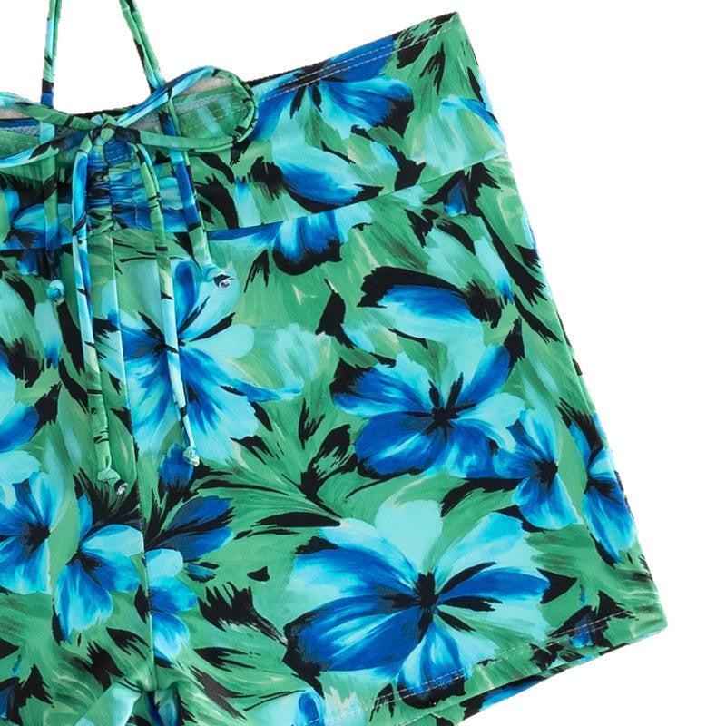 Dame badedragt med raffineret top og shorts Skovae
