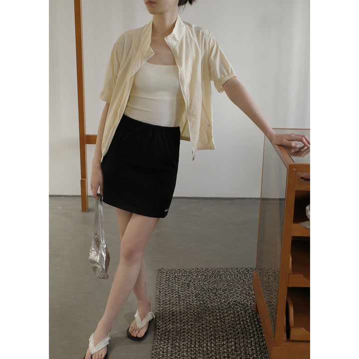 Dame sporty miniskirt med elastisk talje og funktionelt design Stilla