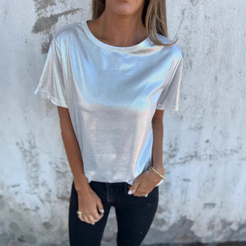 Dame Skinnende Kortærmet T-shirt Stilla