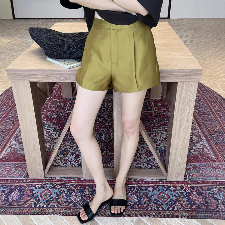 Dame Elegante High-Waist Shorts i høj kvalitet twill stof Stilla