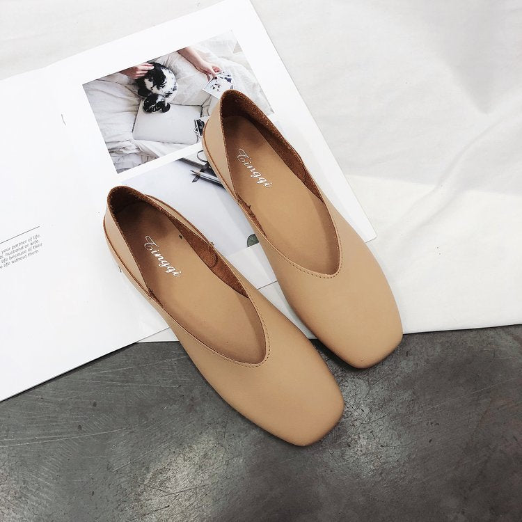 Dame elegante Ballerinas med raffineret firkantet hæl-design Stilla