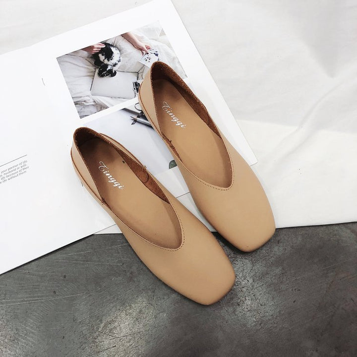 Dame elegante Ballerinas med raffineret firkantet hæl-design Stilla