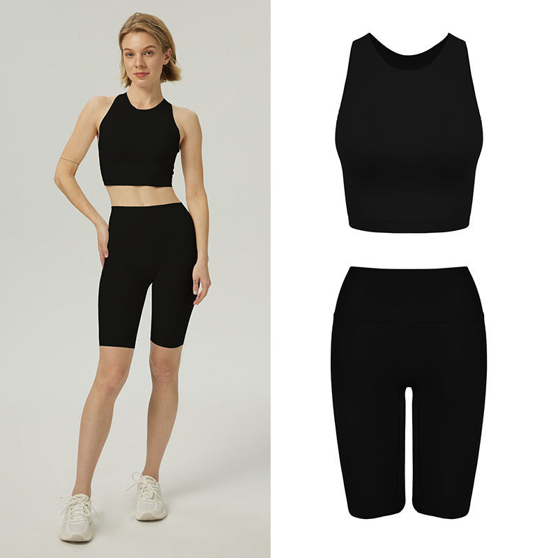 Dame Sporty Sæt med høj talje og racerback-design Stilla