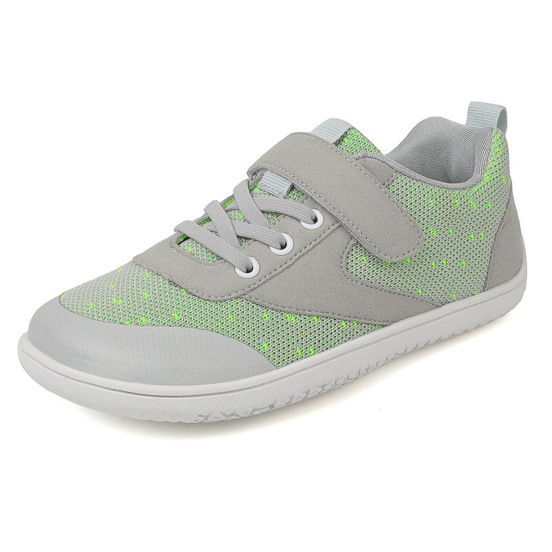 Dame nan Komfort-fritidssneaker med kombi-snøring og velcro, åndbart mesh-overdel og fleksibel let sål Skovae