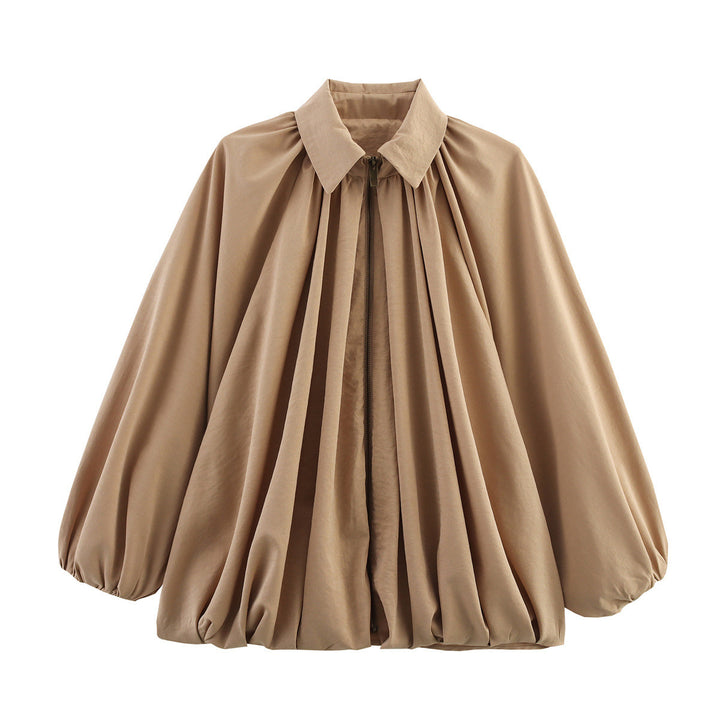 Dame elegant bluse med plisserede detaljer Stilla