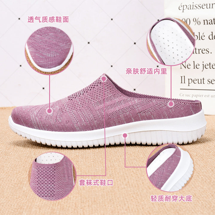 Femme Slip-On Komfort Sneakers med strækbar strikdesign Stilla