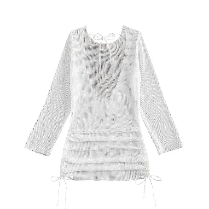 Dame Strandkjole med elegante ruffle detaljer Skovae