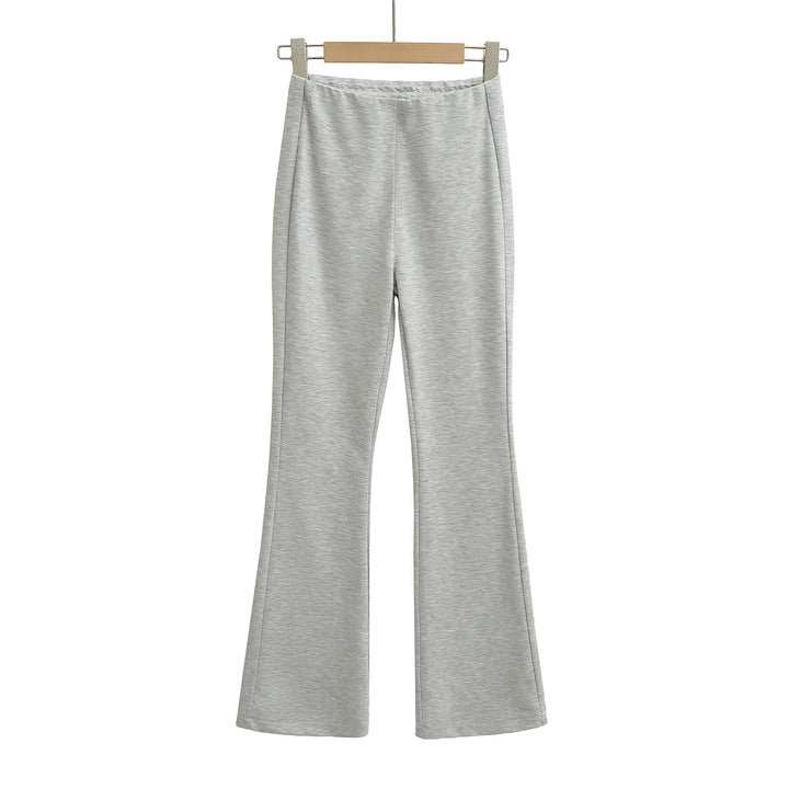 Dame Flared-leggings lavet af åndbart materiale med høj talje Stilla