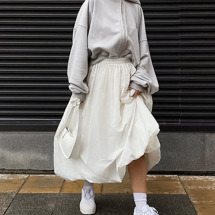 Dame Oversized Pullover med struktureret materiale og casual look Stilla