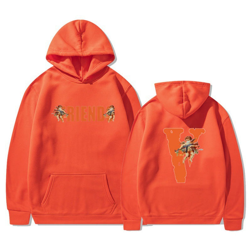 Kvinde hoodie med karakteristisk front- og rygprint Skovae