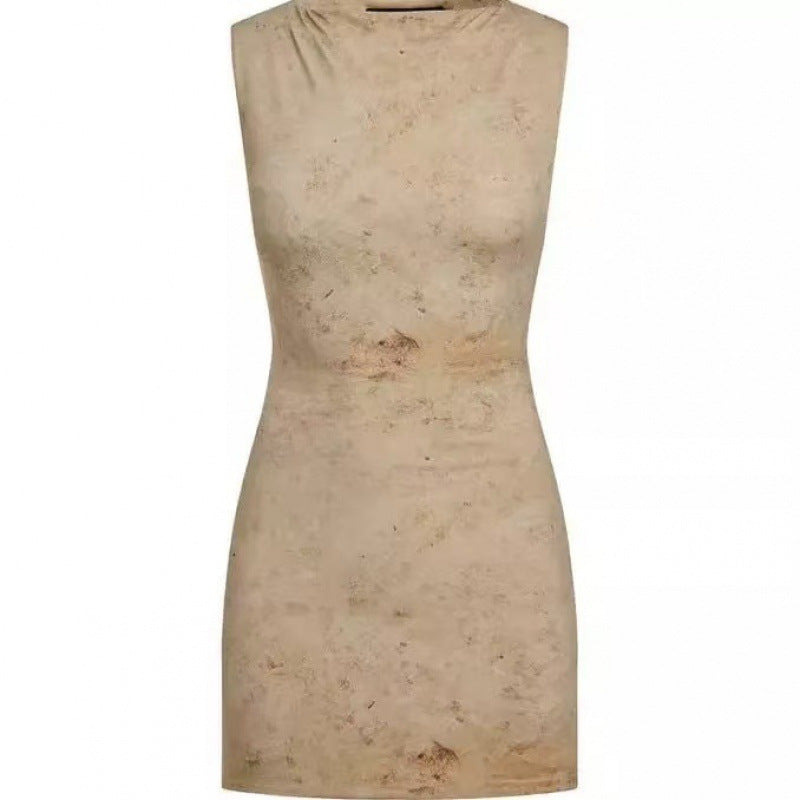 Dame ærmeløs Bodycon Mini Kjole Stilla