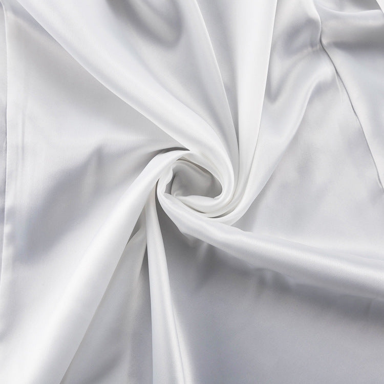 Dame maxiskørt med sidet slit og elegant satinfinish Stilla