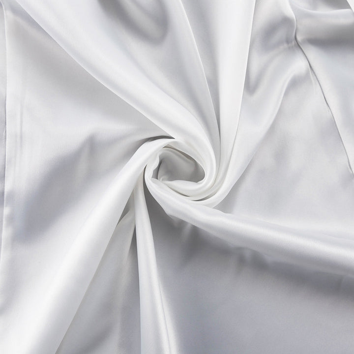 Dame maxiskørt med sidet slit og elegant satinfinish Stilla