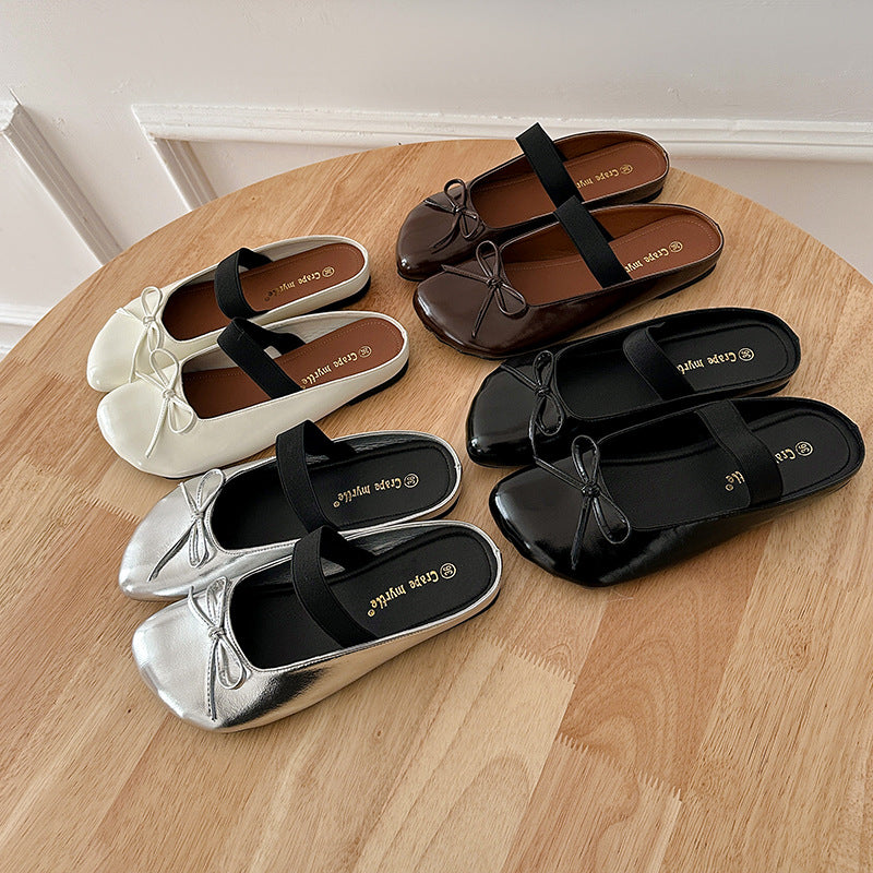 Dame Sling-Ballerinas med elegant sløjfeaccent og behagelig pasform Stilla