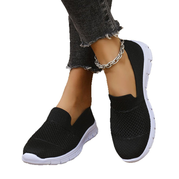 Dame behagelige Slip-On Sneakers med åndbart overmateriale og skridsikker sål Stilla
