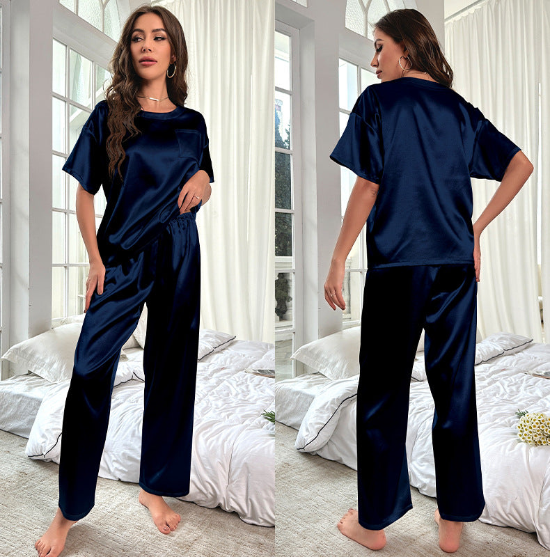 Dame pyjamasæt i høj kvalitet satin Stilla