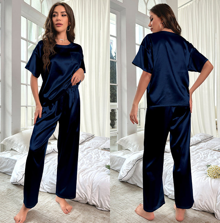 Dame pyjamasæt i høj kvalitet satin Stilla
