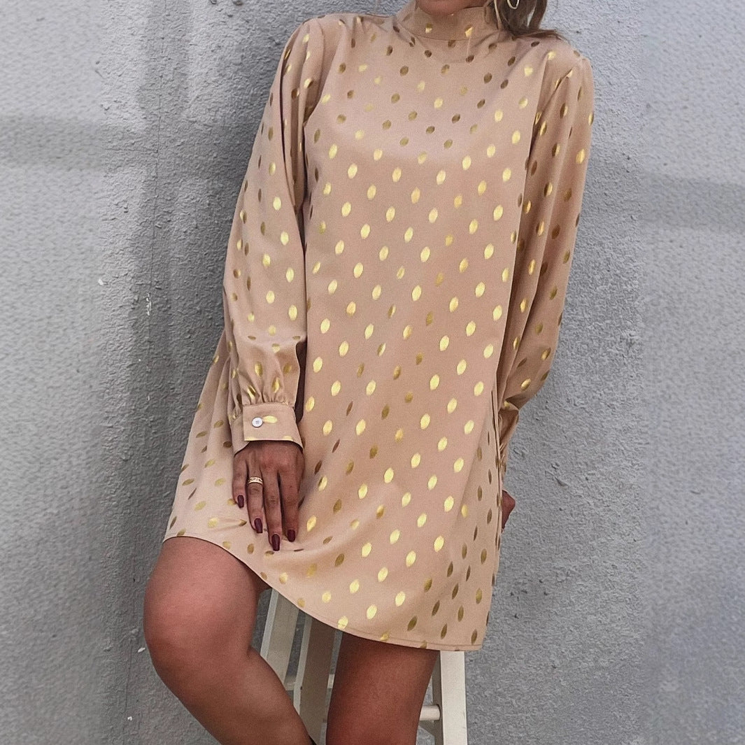 Damer elegant mini kjole med skinnende accenter og afslappet snit Stilla