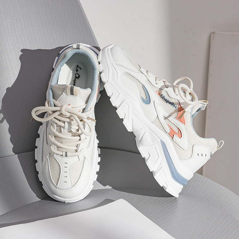 Dame Sporty Chunky Sneakers med åndbart overflade og stabil profil sål Stilla