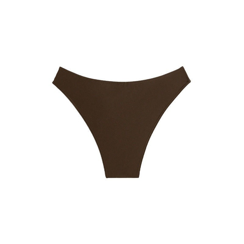 Dame højtaljet bikini bund med elegant ringdetalje Skovae