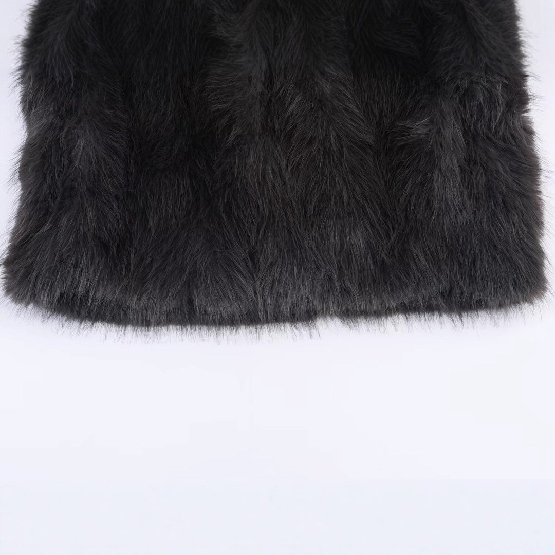 Damer fashionable faux fur jacket Stilla