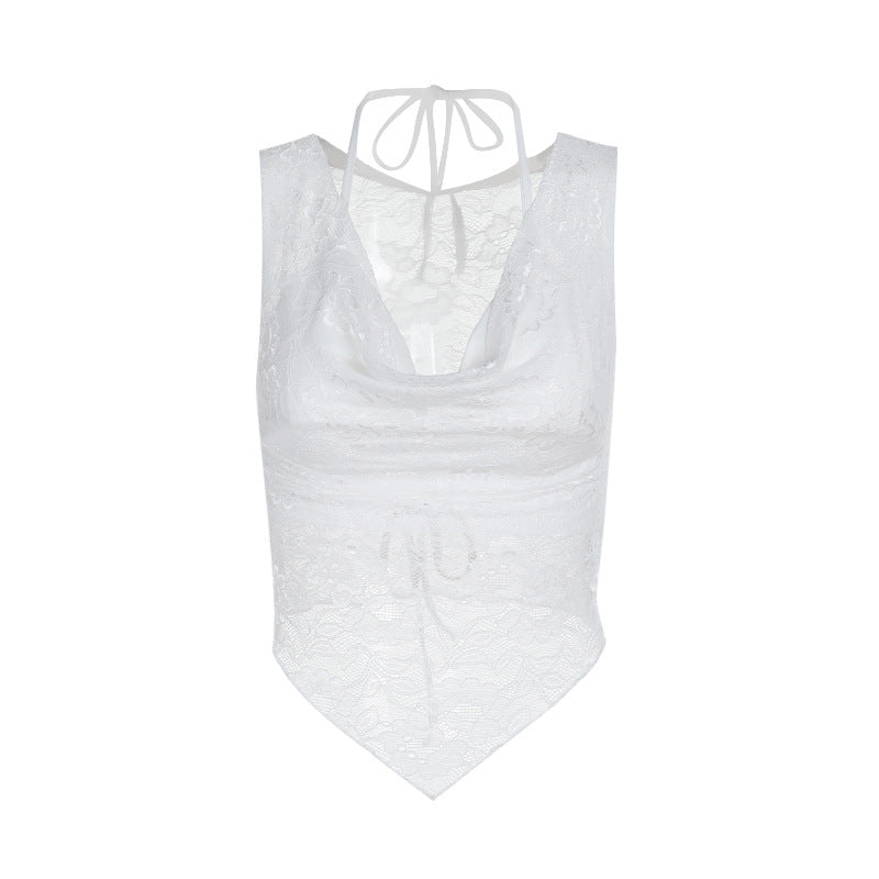 Dame Gennemsigtig Spids-Bodysuit Stilla